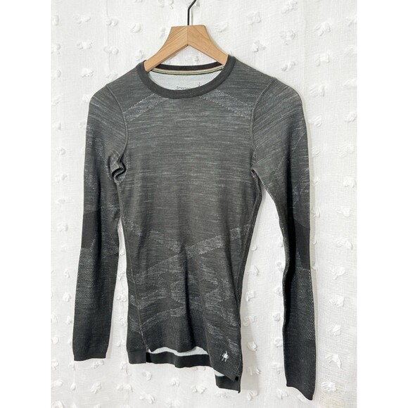 SmartWool Intraknit 200 Thermal Merino Base Layer Crew Shirt Gray Size XS - Picture 3 of 6